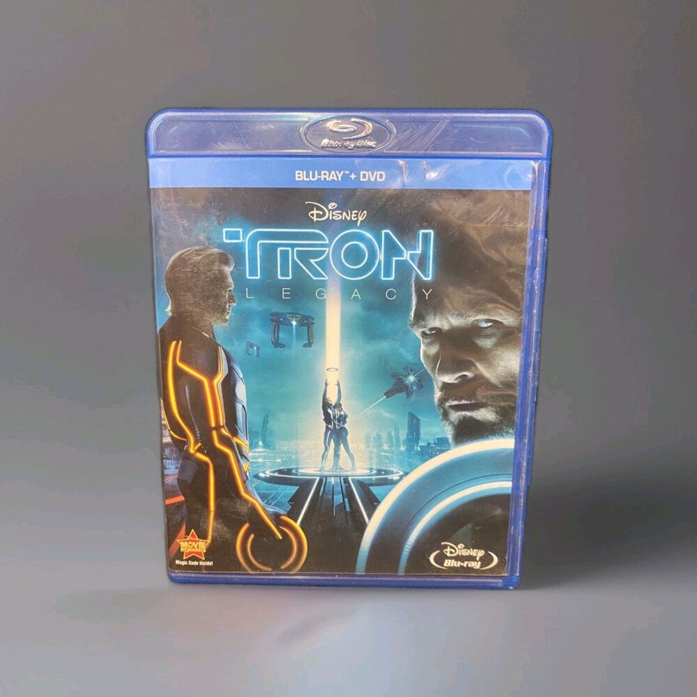 Tron Legacy Disney Blu-ray DVD 2-Disc Movie Set Jeff Bridges F8568 Tested Plays